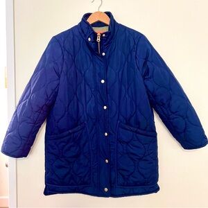 J. Crew Quilted Cocoon Puffer Jacket Women Size Petite Large